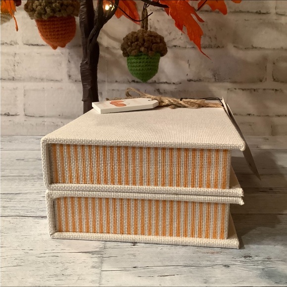 Rae Dunn Hello Pumpkin Book Stack Decor - Picture 4 of 6